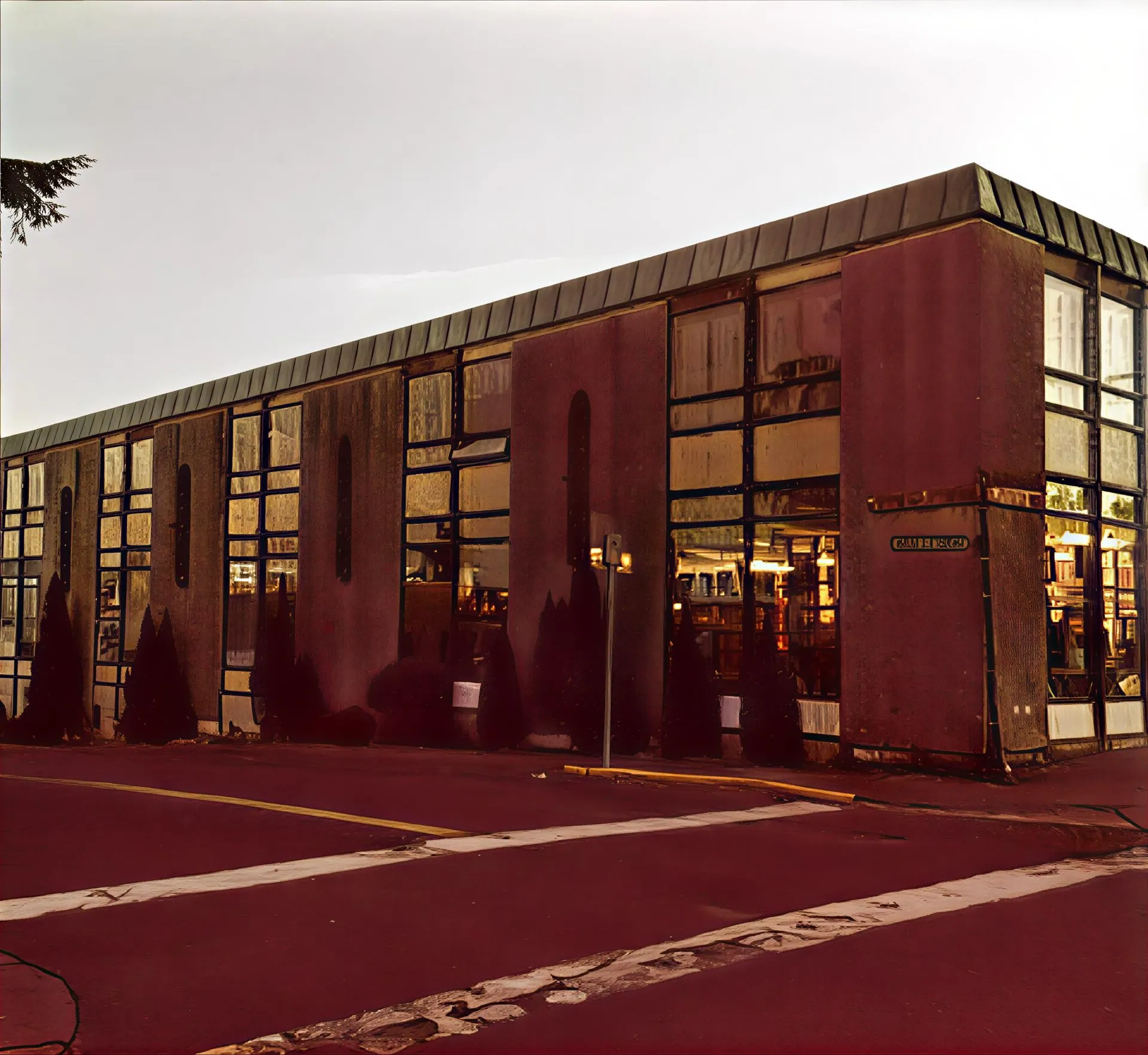 Modern building with large windows